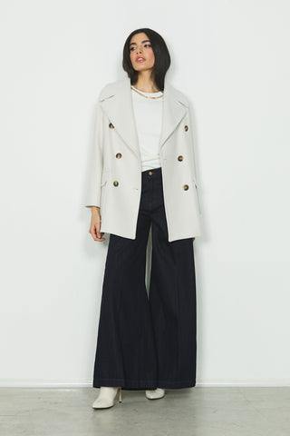 Cappotto CARLOTTE manica lunga raglan doppio petto