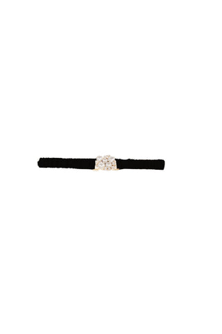 Cintura saragozza con fibbia pietre diamanti più arricci ecopelle