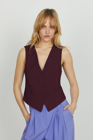 Gilet DANIELI 3 bottoni più tasche filetto