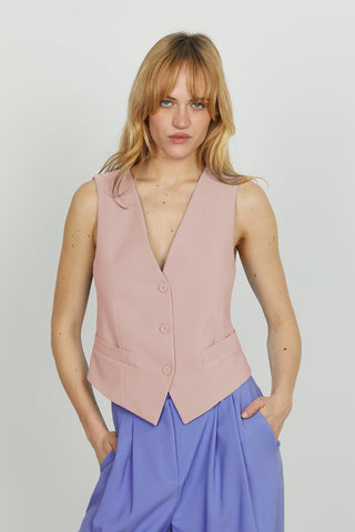 Gilet DANIELI 3 bottoni più tasche filetto