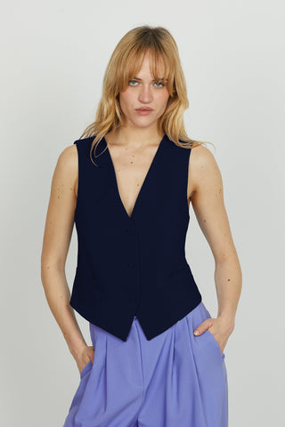 Gilet DANIELI 3 bottoni più tasche filetto