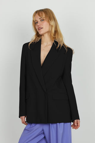 Giacca ZELINDA manica lunga doppio petto con tasche