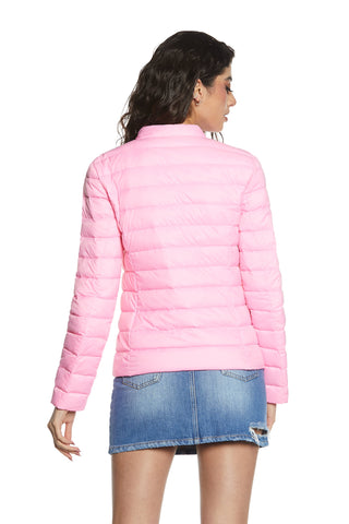 Giubbino RIMO manica lunga con zip più tasche più sacchetto piumino superlight