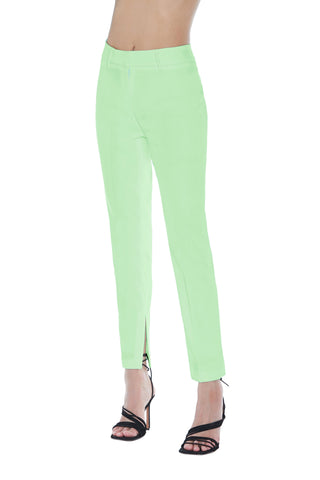 Panta CISARINA vita alta sigaretta con spacchi f.do più tasche filetto