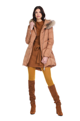 Stivali SELMA alti con cinturino più fibbia camoscio