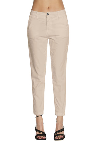 Panta CAROL_1 vita media chino slim fit gabardine