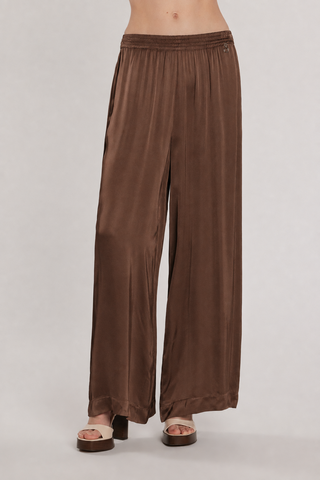 Pantalone MAURICES vita alta con elastico più tasche palazzo