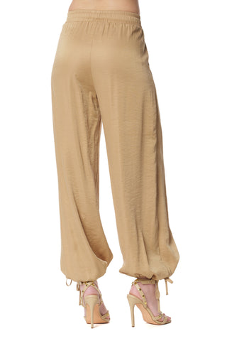 Pantalone BADRA largo con coulisse fondo