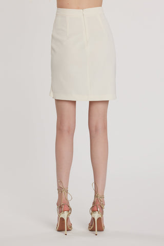 Gonna FABYAN corta con pieghe più pannello davanti