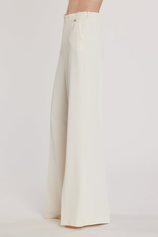 Pantalone GASMAN vita alta ampia più tasche più bustino con arricciatura