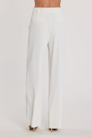 Pantalone AVEZAM vita alta ampia con applicazioni strass