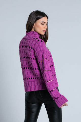 Maglia REGINA manica lunga collo vulcano