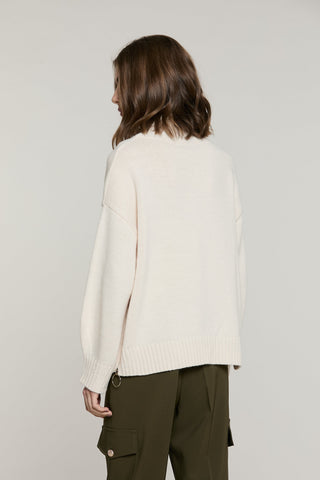 Maglia LYS collo alto taglio asimmetrico