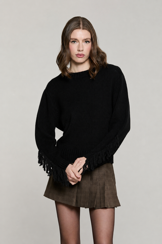 Maglia ZELLY manica lunga con frange