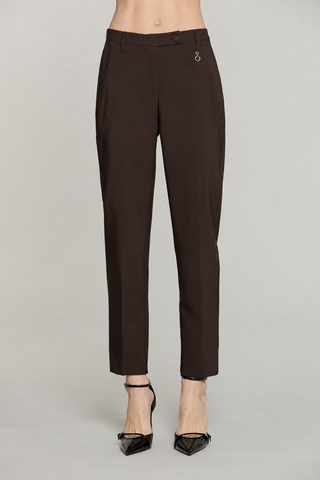 Pantalone OSTENDO vita alta con elastico più ts francesi più spacchietti fondo