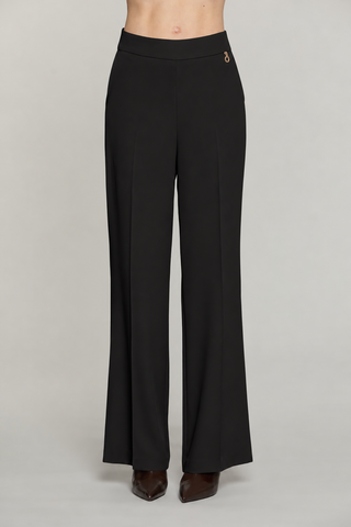 Pantalone  LALIS vita alta palazzo con tasche francesi