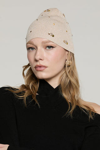 Cappello CHAMBER con paillettes più castoni lurex