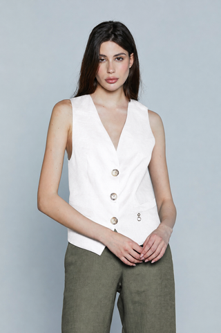 Gilet IMPAGI 3 Bottoni con Tasche Filetto