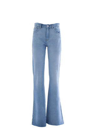 Jeans SCHIFFER_26Snz Vita Media con Rotture 5 Ts Flaire Fit Denim