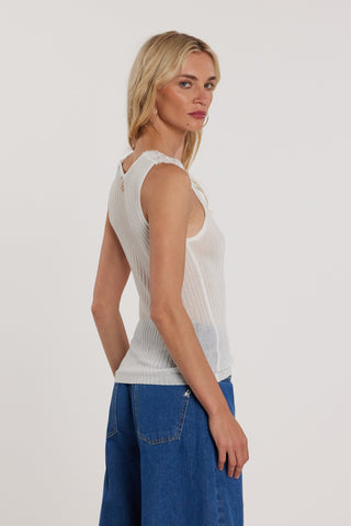 Canotta MALONE con inserti pizzo costina