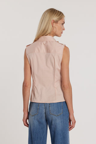 Camicia GORA smanicata con snap più alette più patte