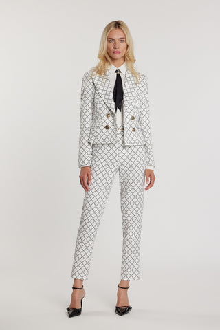 Giacca ATTIDU_S maniche lunghe doppio petto più patte più stampa logo all over