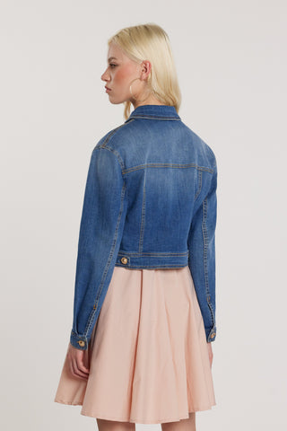 Giubbino DENNISE maniche lunghe con tasche più patte denim