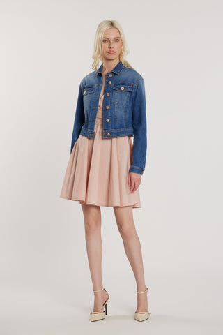 Giubbino DENNISE maniche lunghe con tasche più patte denim