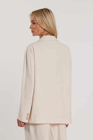 Giacca CLIFART maniche lunghe due bottoni con spacchi laterali over