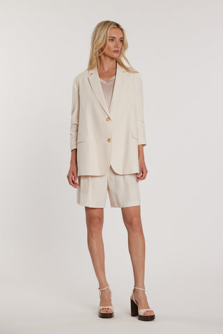 Giacca CLIFART maniche lunghe due bottoni con spacchi laterali over