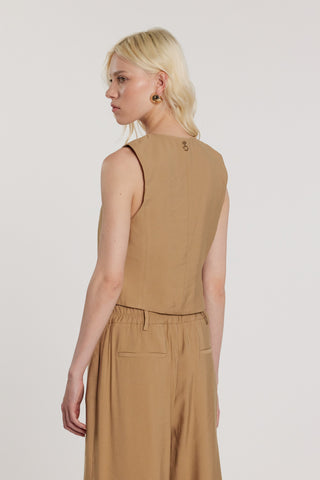 Gilet DANIELI_P tre bottoni più tasche filetto