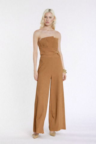 Tuta UETT lunga smanicata con fascia ventaglio più pieghe più effetto cintura