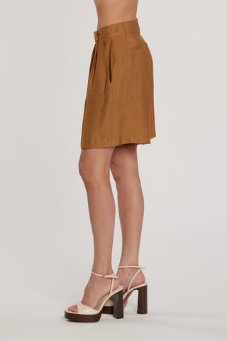 Bermuda ALEGA vita alta con pinces più tasche francesi