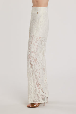 Pantalone ADLON vita alta con culotte pizzo