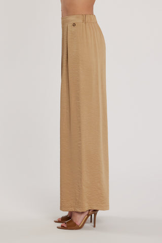Pantalone TRINCA vita alta palazzo con elastico più pinces