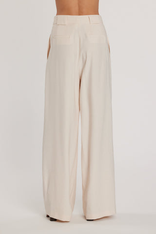Pantalone ARABIAM vita alta palazzo con tasche francesi più filetto più pinces più passanti