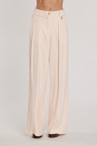 Pantalone ARABIAM vita alta palazzo con tasche francesi più filetto più pinces più passanti