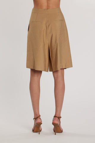 Bermuda MELITA_P vita alta con pinces più tasche francesi