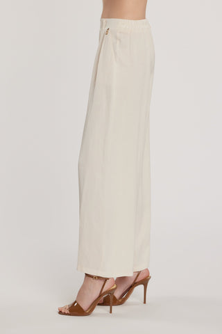 Pantalone PATRICE vita alta con fintone più elastico più tasche francesi più pinces