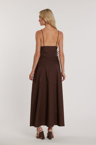 Abito MESSY lungo smanicato con punto smok più stringhe