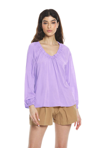 Blusa ZINDELL m.3/4 con arricci