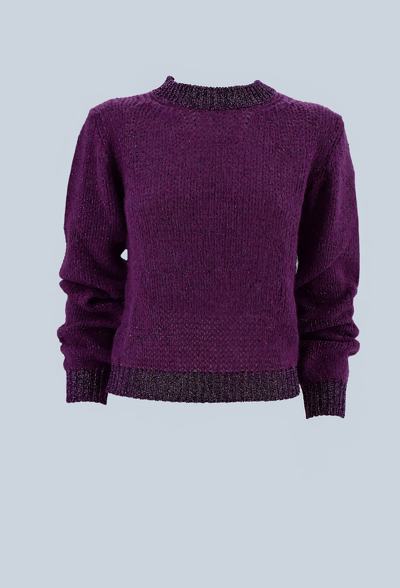 Maglia FORTY manica lunga con bordi lurex