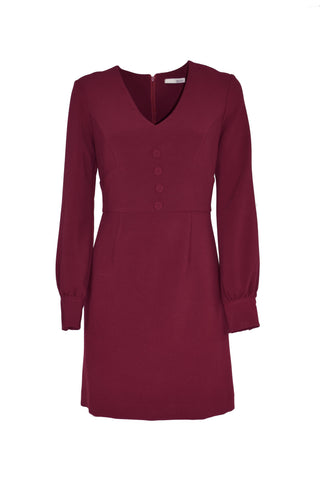 Abito corto con scollo a V EJANA