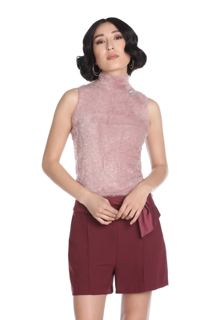 Maglia MOSCHI senza maniche con colletto più spilla