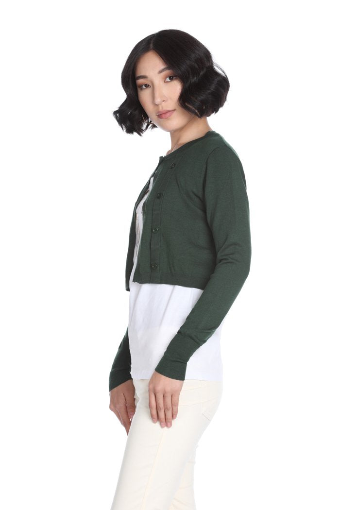 Cardigan WEEDOS corto manica lunga con bottoncini