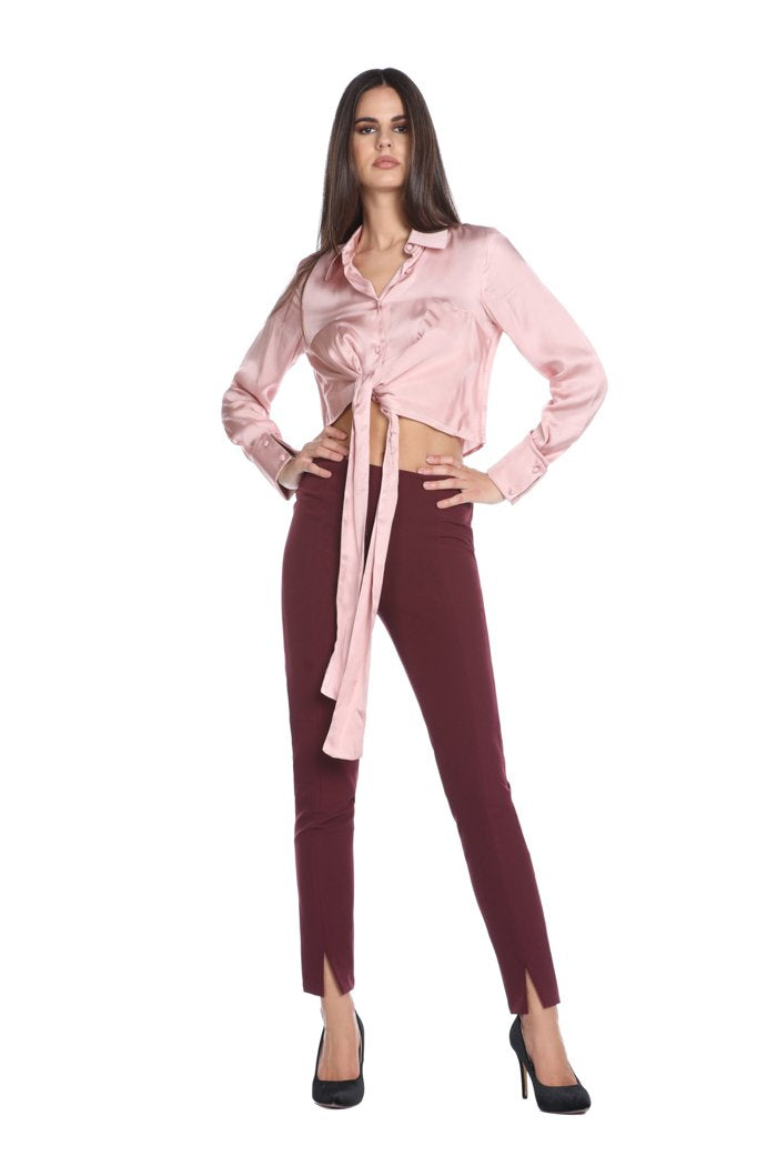 Camicia LIFT corta manica lunga con fusciacca più bottoni gemelli