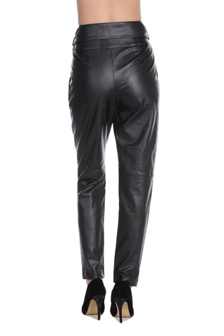 Panta VATION vita alta con cintura ecopelle