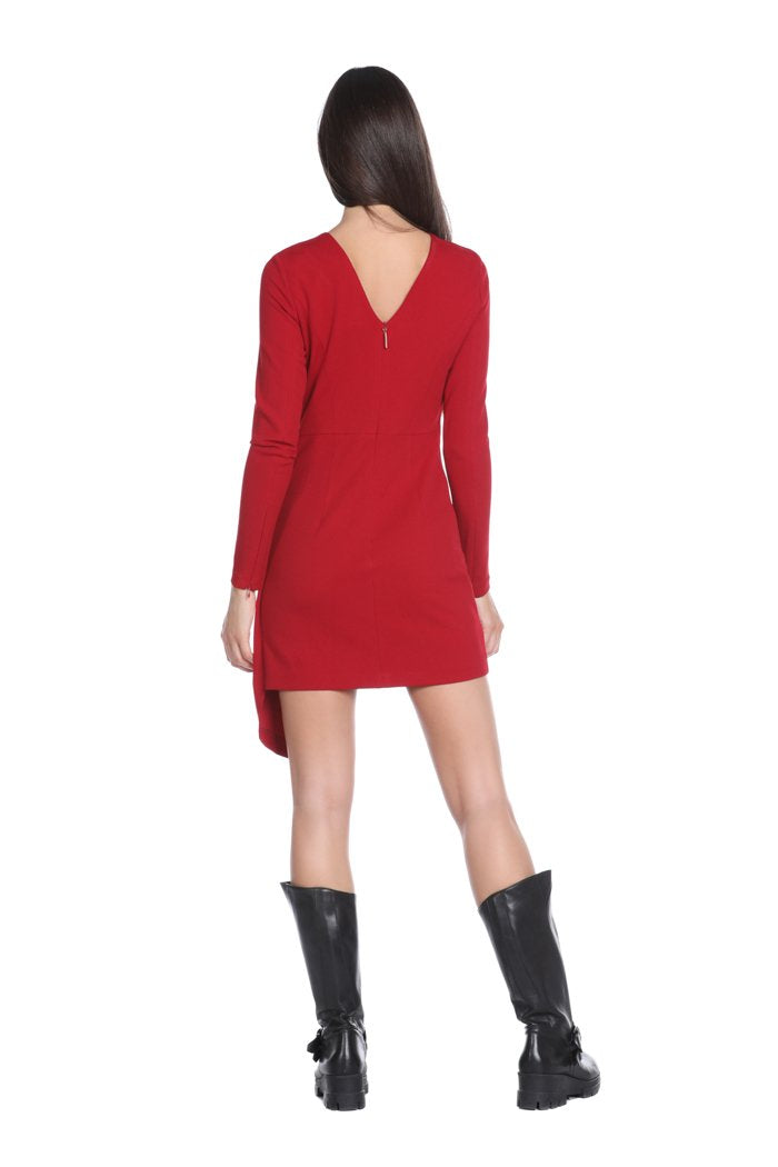 Abito BLISS corto manica lunga con zip più pannello