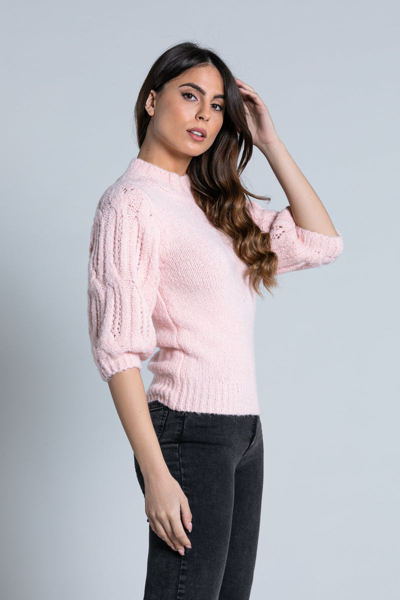Maglia BUB maniche a 3/4 palloncino collo vulcano