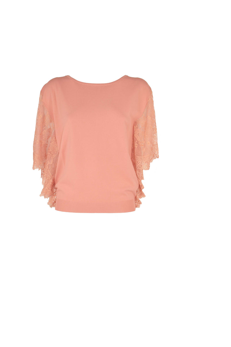 Maglia HOTESA mezza manica con volant pizzo